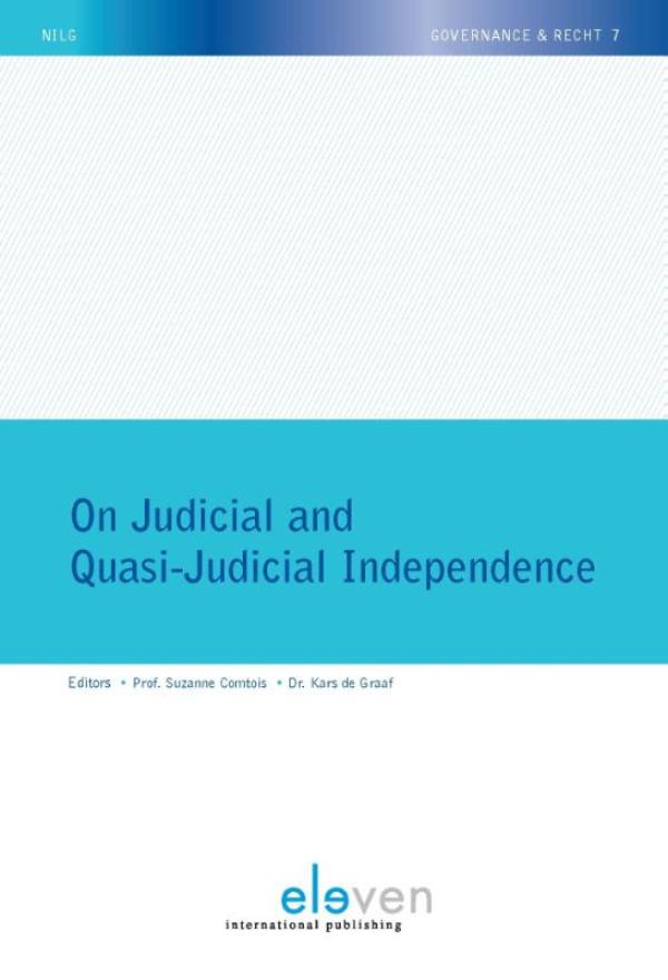 Omslag van On judicial and quasi-judicial independence