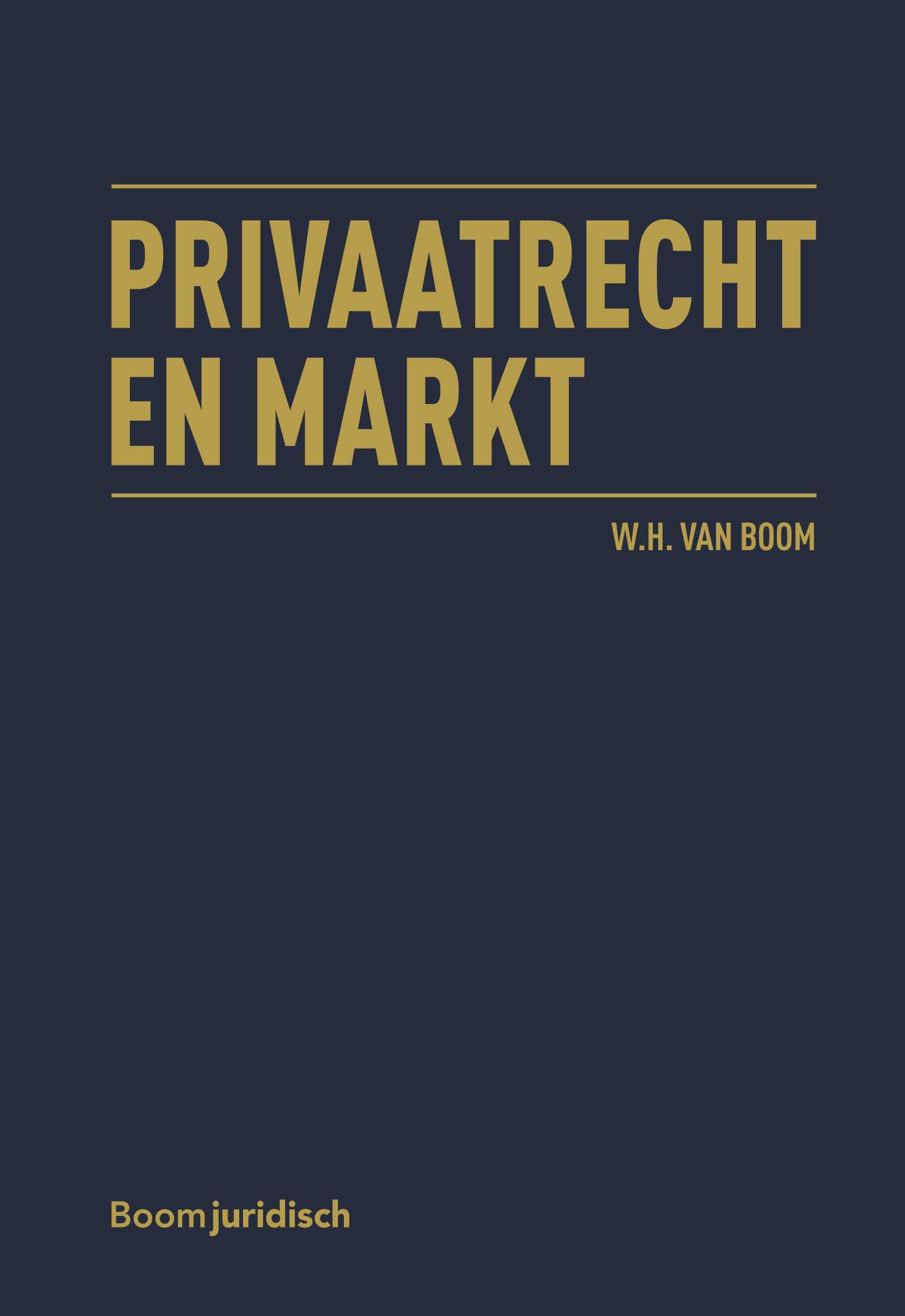 Omslag van Privaatrecht en markt