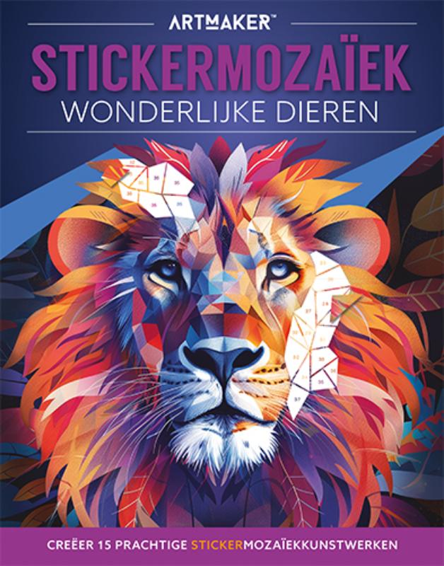 Omslag van Stickermozaïek - Wonderlijke dieren