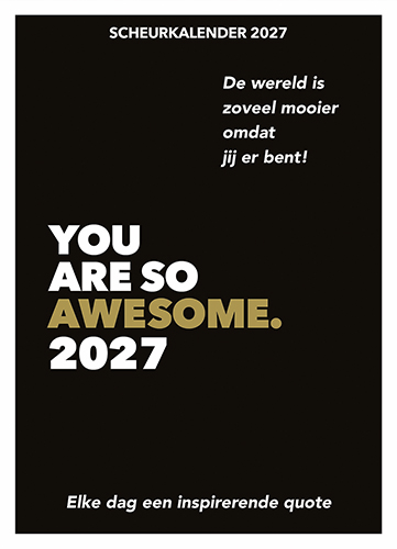 Omslag van Scheurkalender 2027 You are so awesome.