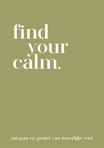 Omslag van find your calm.