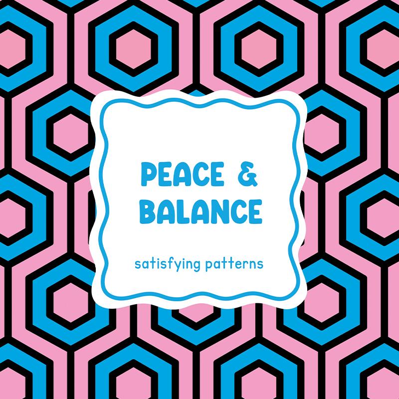 Omslag van Satisfying patterns - Peace & balance
