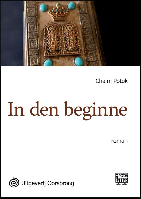 Omslag van In den beginne - grote letter uitgave