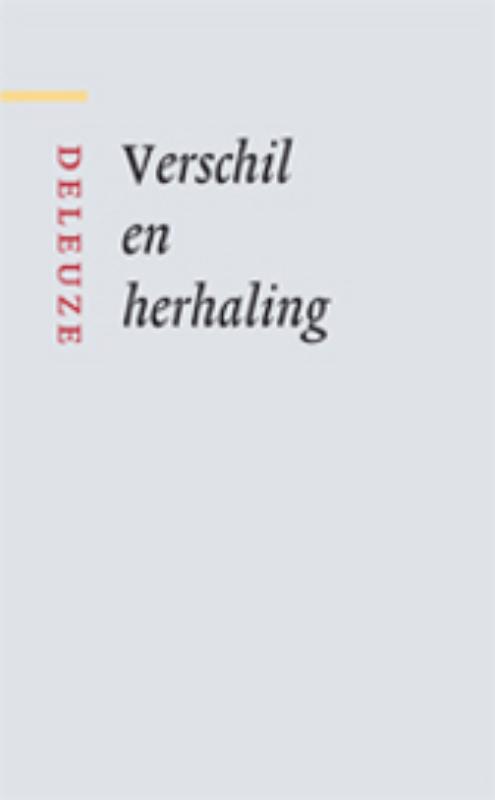 Omslag van Verschil en Herhaling
