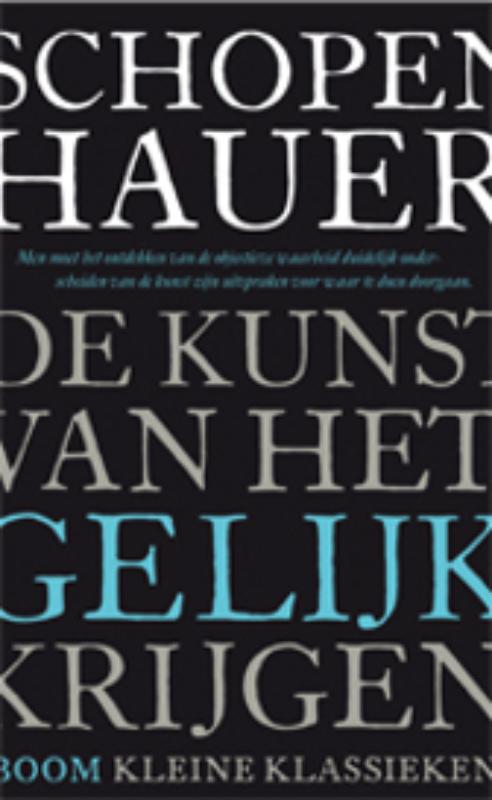 Omslag van De kunst van het gelijk krijgen