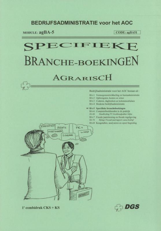 Omslag van Specifieke brancheboekingen (ag)