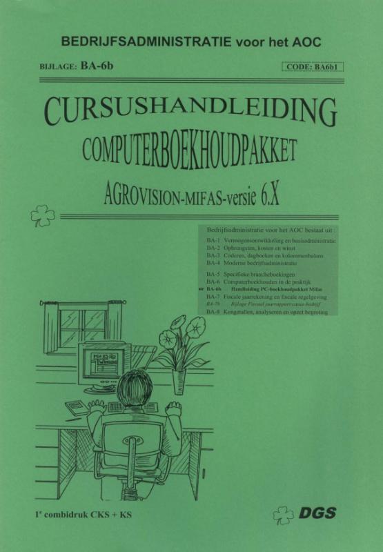 Omslag van Cursushandleiding computerboekhoudpakket Mifas (ag en hd)