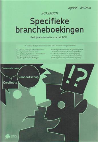 Omslag van Specifieke brancheboekingen