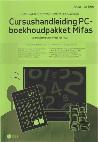 Omslag van Cursushandleiding PC-boekhoudpakket Mifas
