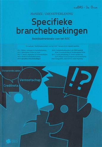 Omslag van Specifieke brancheboekingen