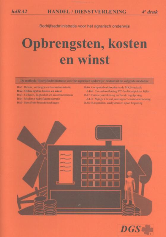 Omslag van Opbrengsten, kosten en winst