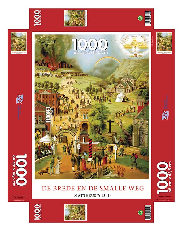 Omslag van Puzzel De brede en smalle weg