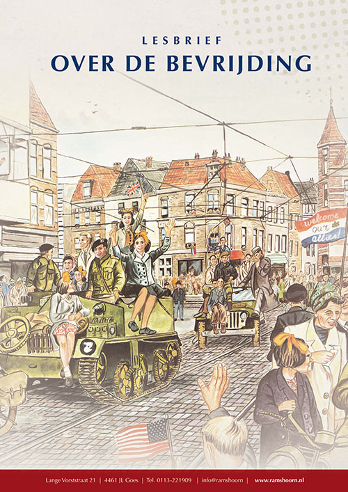 Omslag van Lesbrief Bevrijding 1945