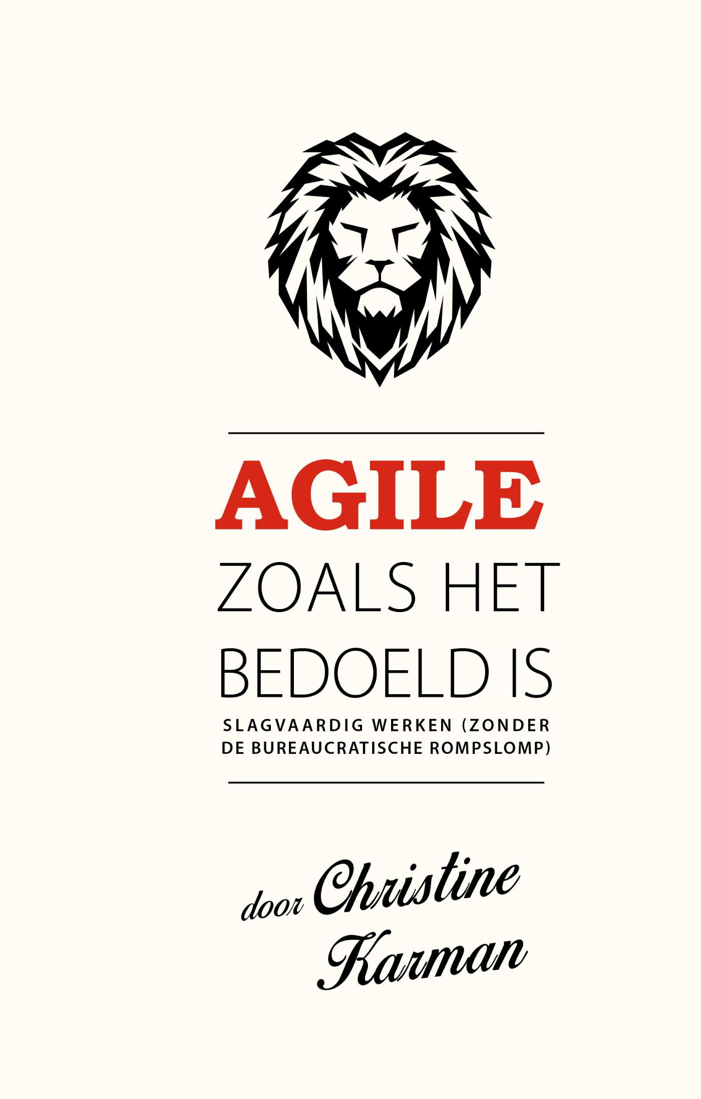 Omslag van Agile zoals het bedoeld is