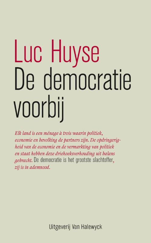 Omslag van De democratie voorbij