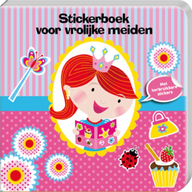 Omslag van Stickerboek voor vrolijke meiden
