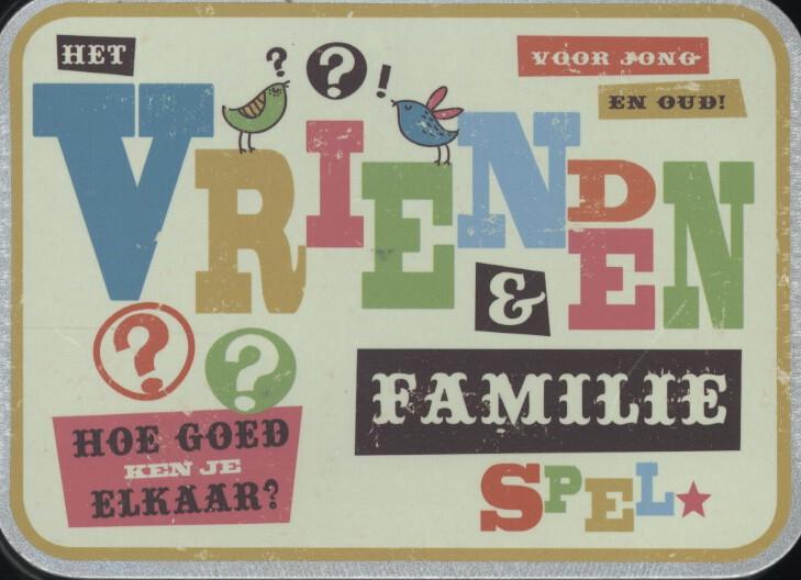 Omslag van Het familie en vriendenspel