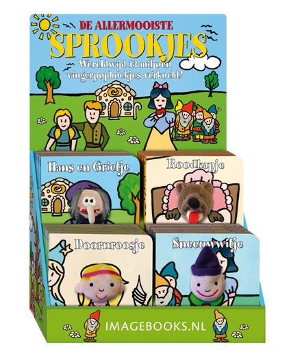 Omslag van Vingerpopboekjes sprookjes 4Tx4Ex