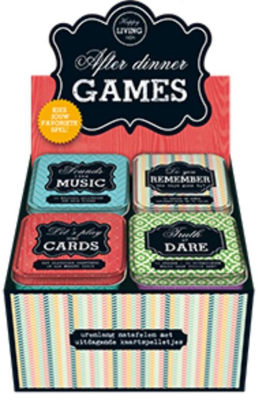 Omslag van Happy Living display serie 2 spel in blik 4T x 3E