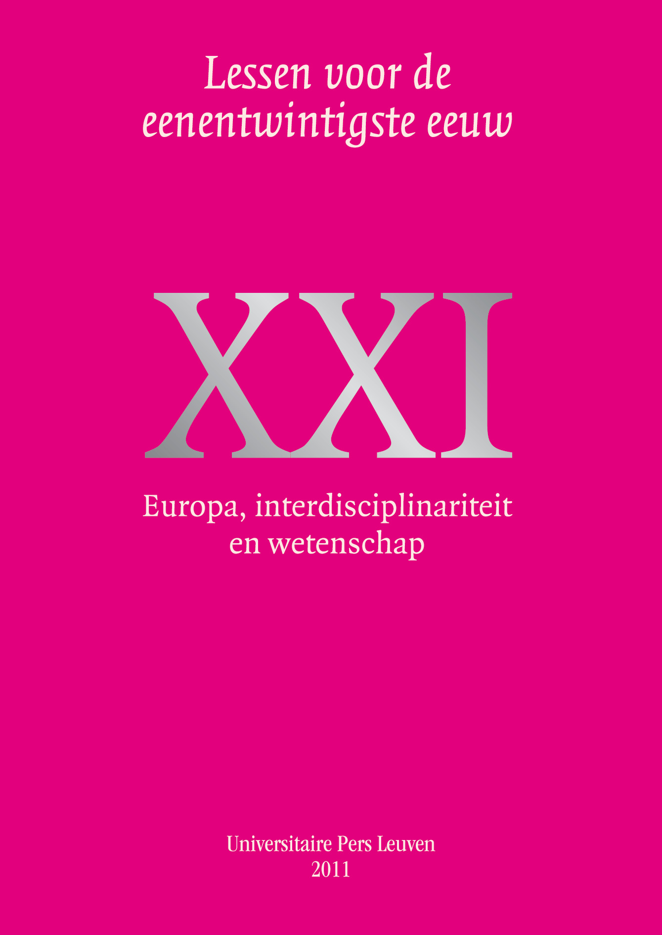 Omslag van Europa, interdisciplinariteit en wetenschap
