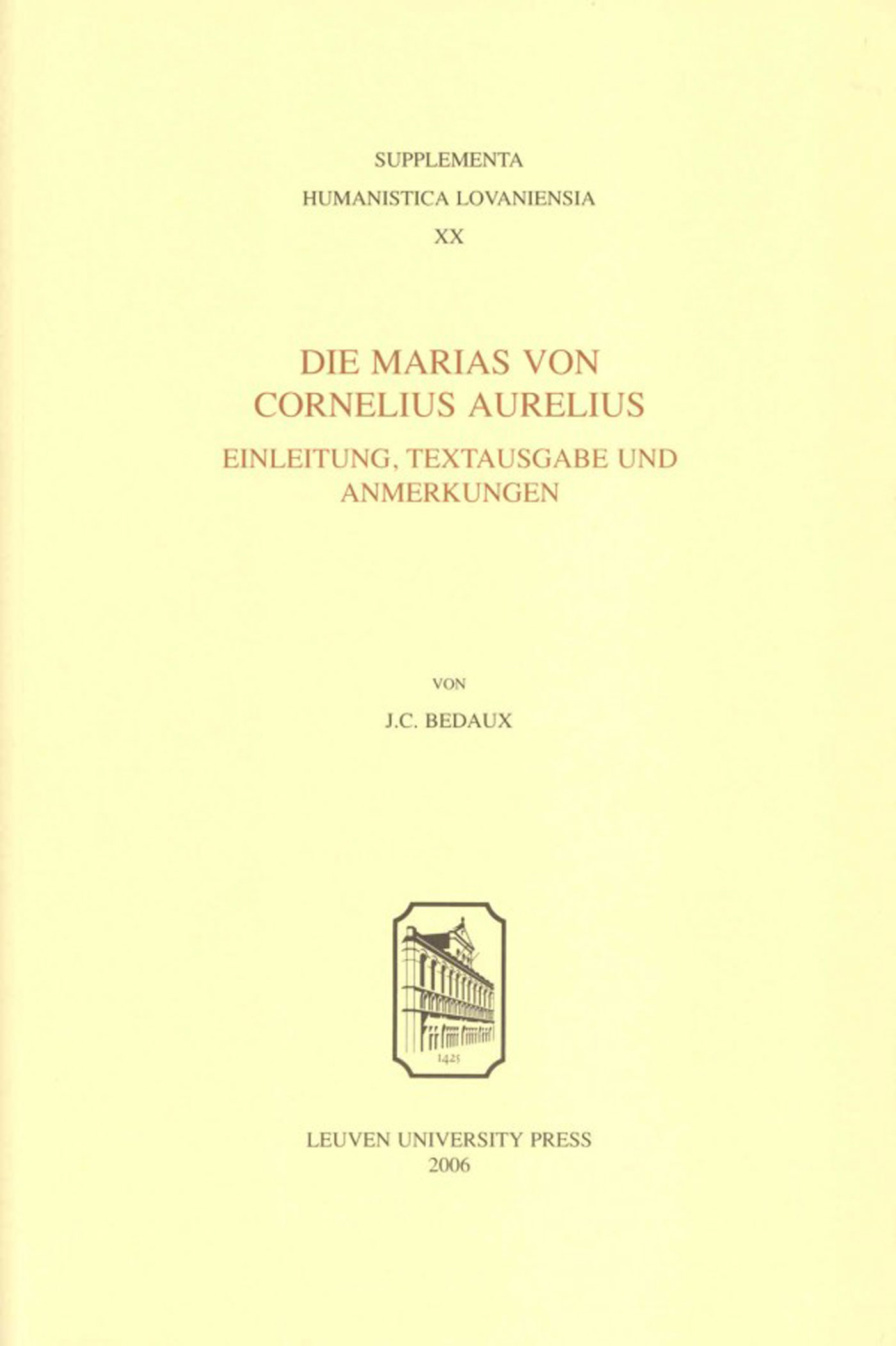 Omslag van Die Marias von Cornelius Aurelius