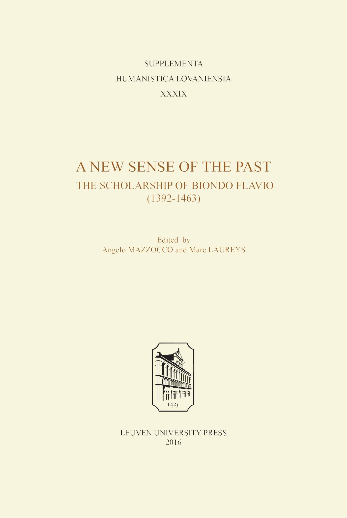 Omslag van A new sense of the past
