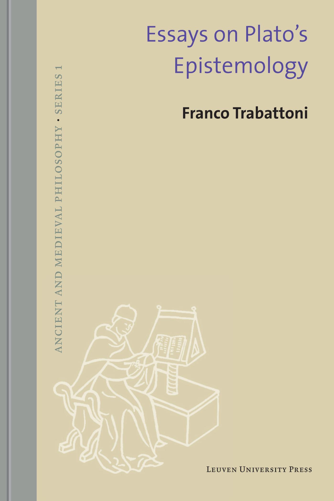 Omslag van Essays on Plato’s epistemology