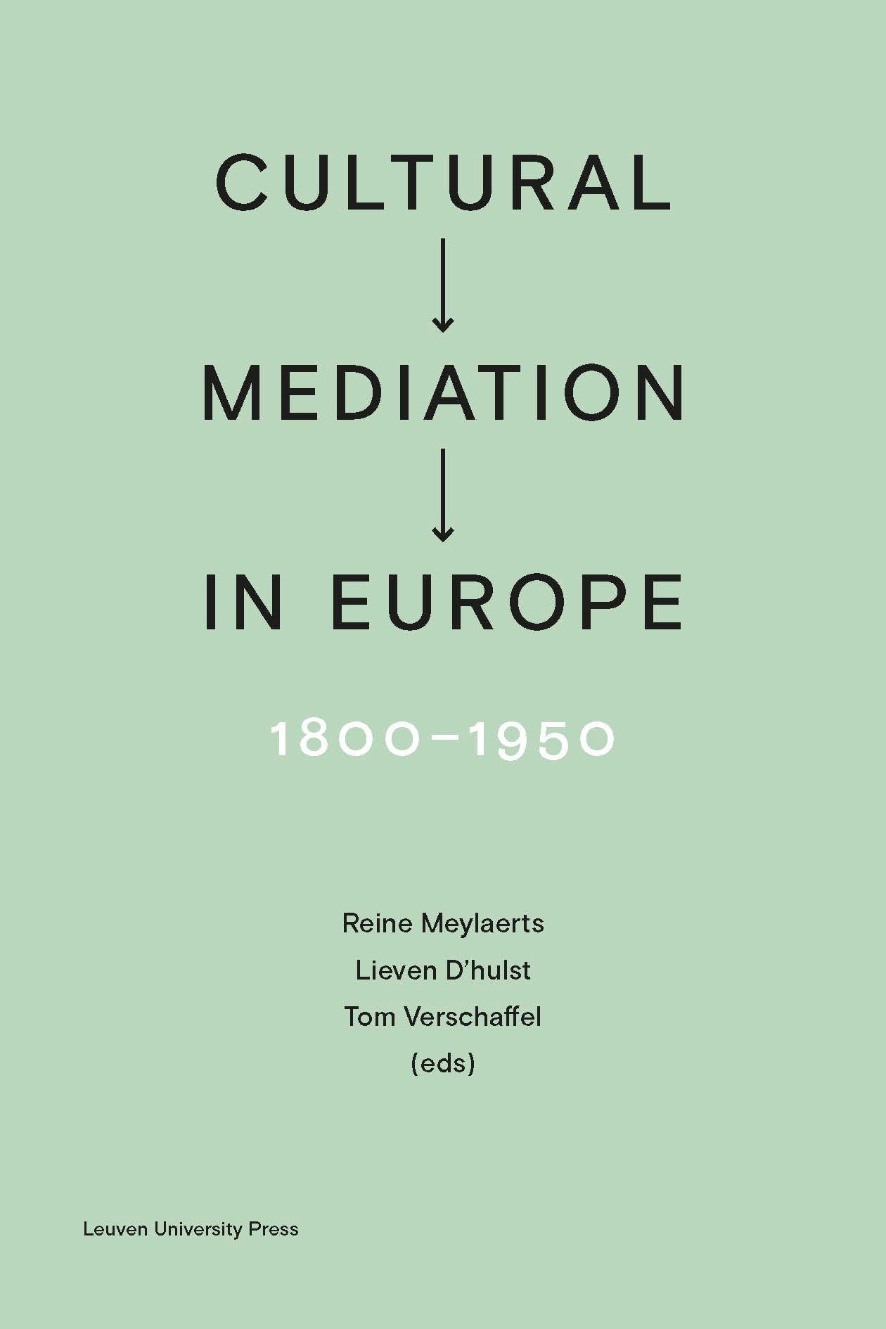 Omslag van Cultural Mediation in Europe, 1800-1950