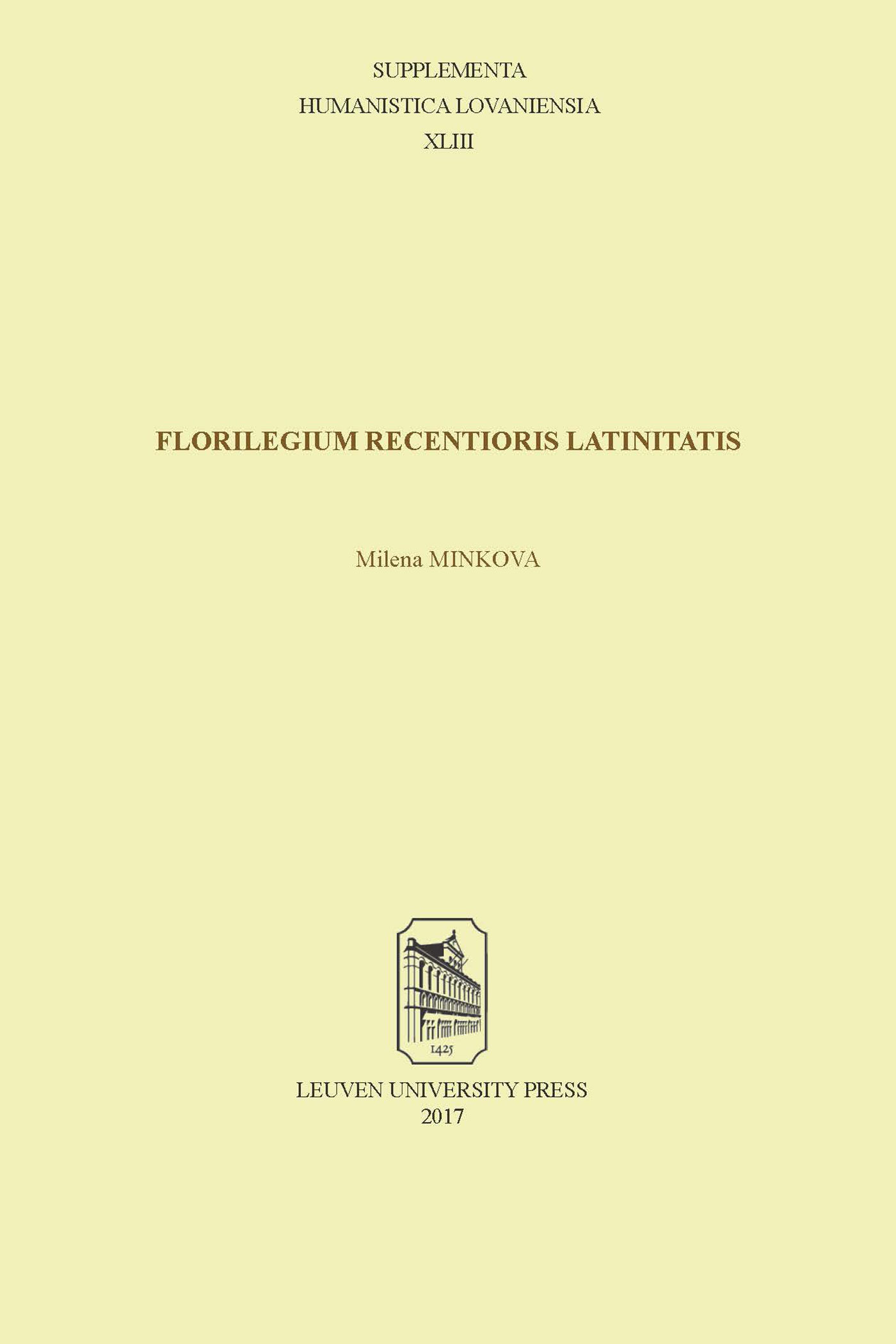 Omslag van Florilegium recentioris Latinitatis