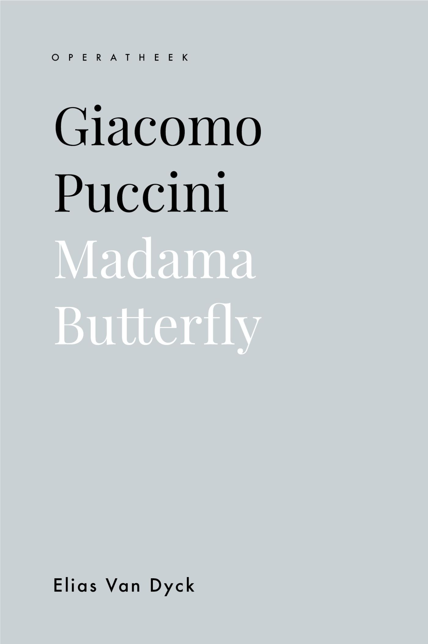 Omslag van Giacomo Puccini