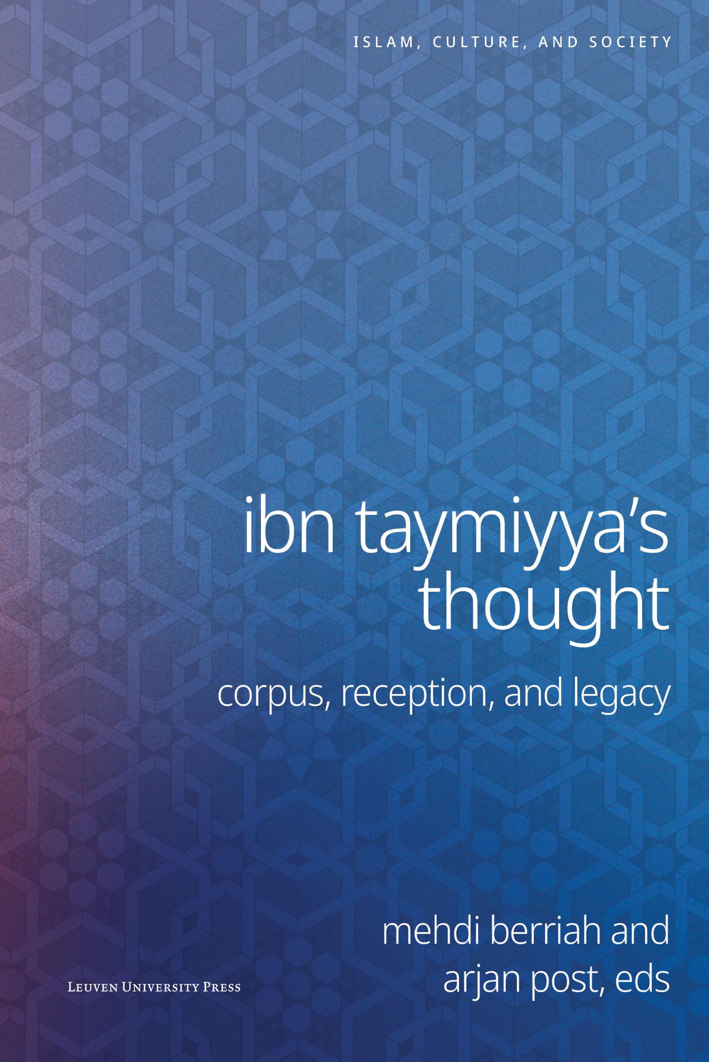 Omslag van Ibn Taymiyya's Thought
