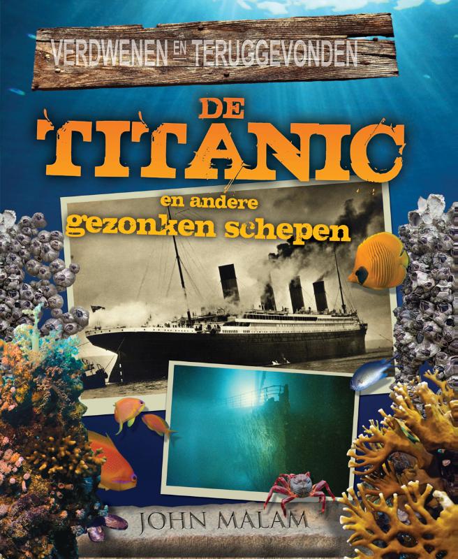 Omslag van De Titanic en andere gezonken schepen