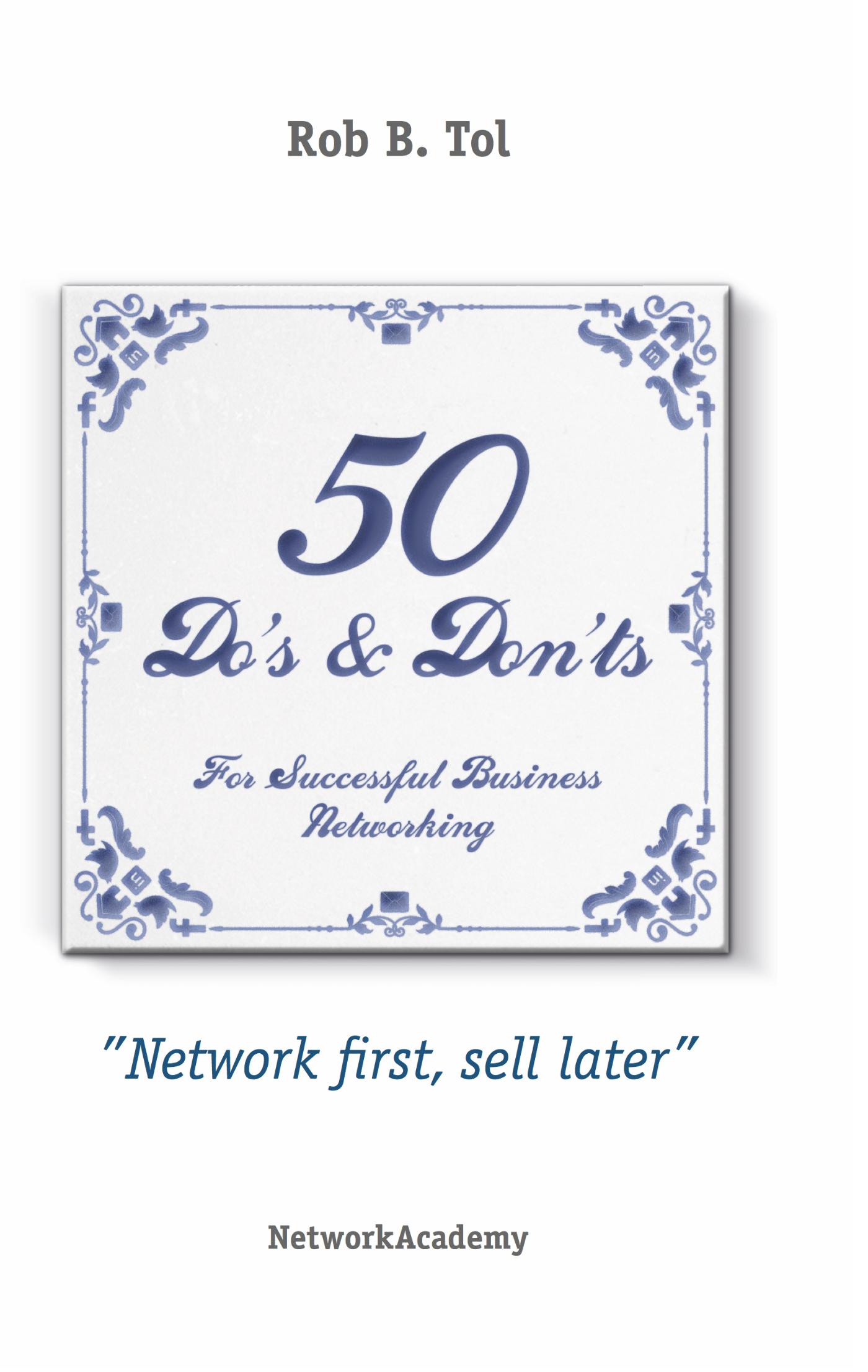 Omslag van 50 Do’s & Don’ts for successful business networking
