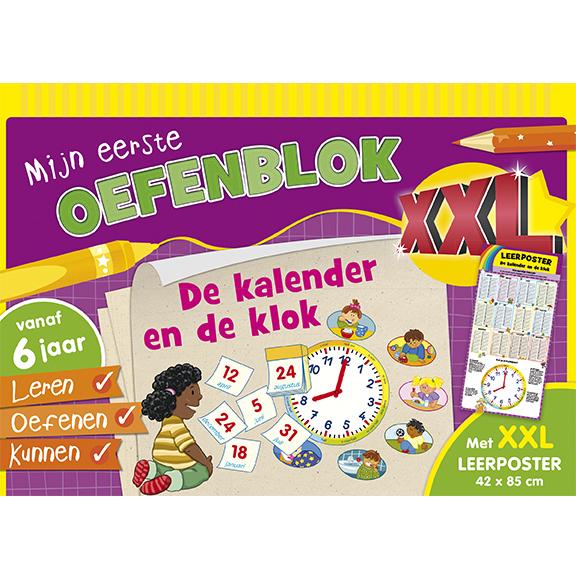 Omslag van Leerposter kalender en klok (set van 2)