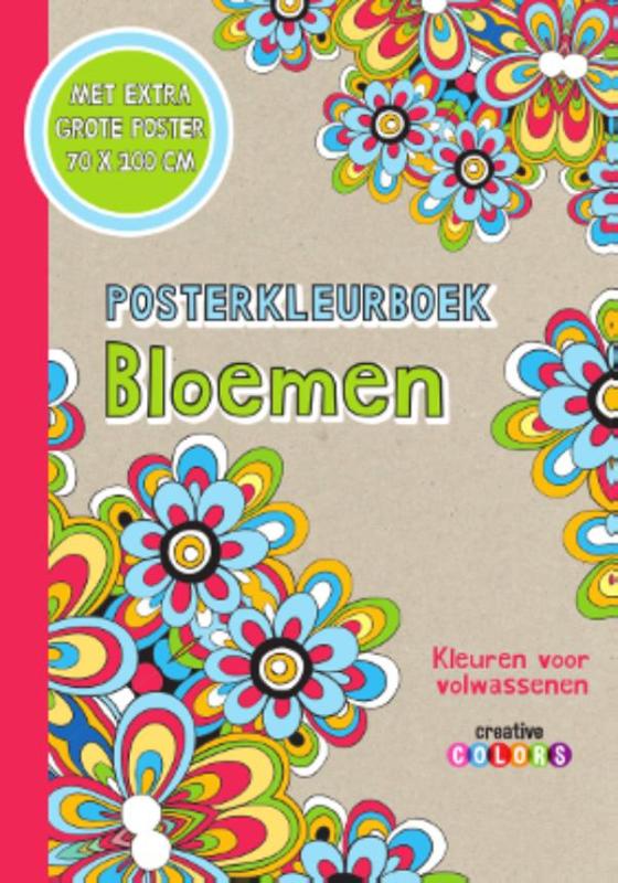 Omslag van Posterkleurboek Bloemen