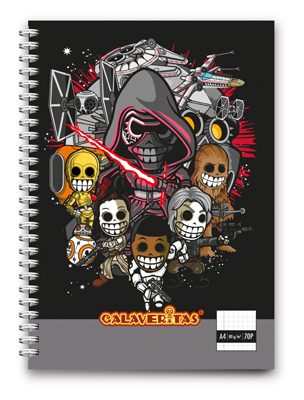 Omslag van Space warriors notebook A4