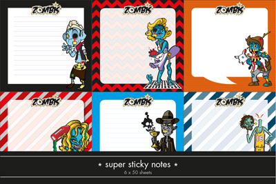 Omslag van Zombis sticky notes