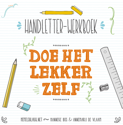Omslag van Handletter-werkboek Doe het lekker zelf