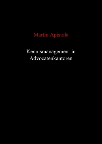 Omslag van Kennismanagement in advocatenkantoren