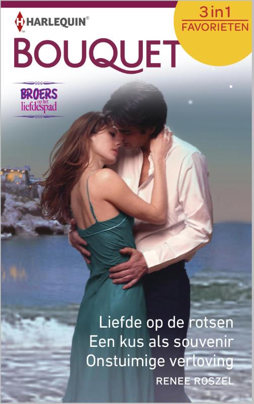 Omslag van Liefde op de rotsen ; Een kus als souvenir ; Onstuimige verloving