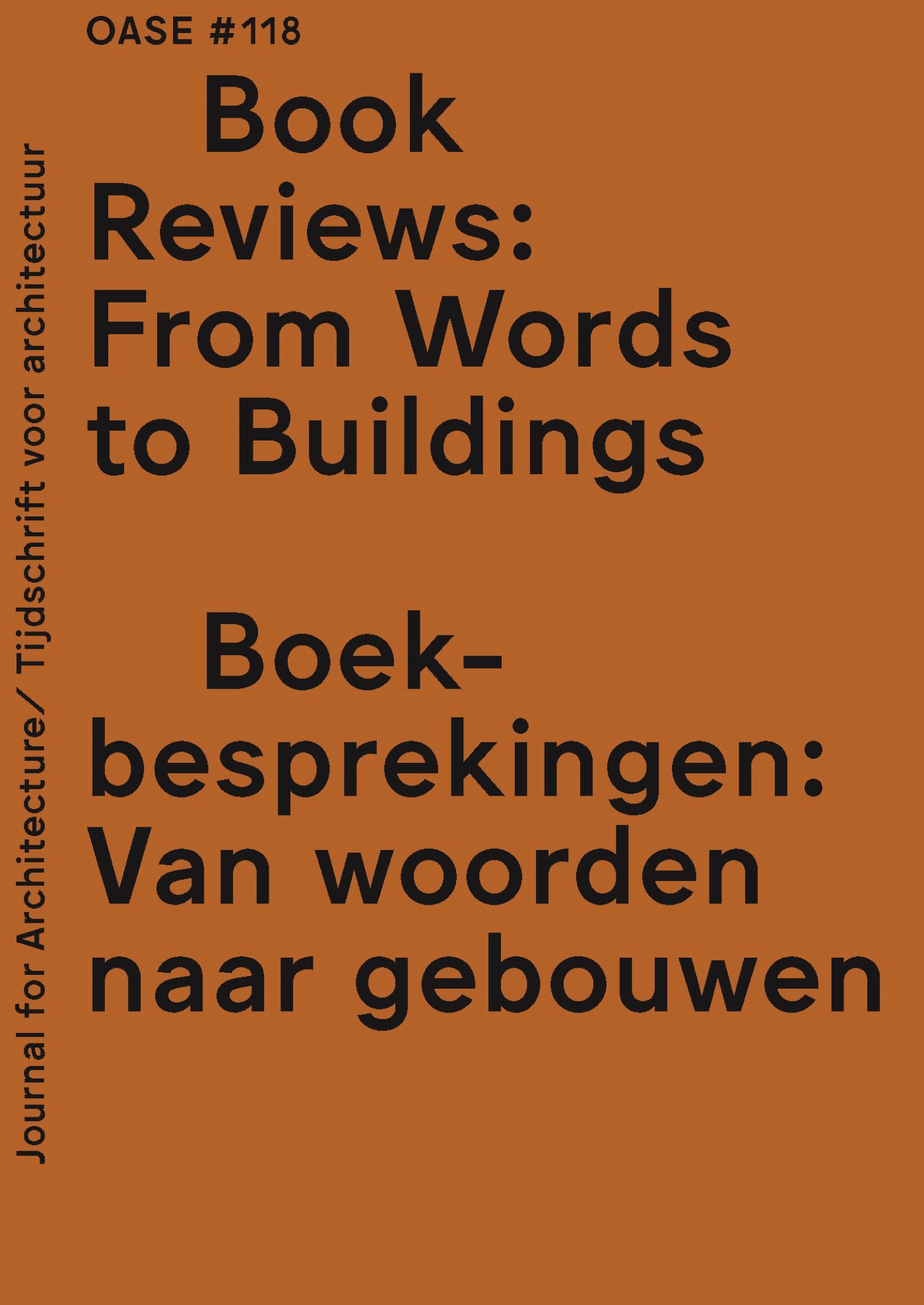 Omslag van OASE Journal for Architecture # 118
