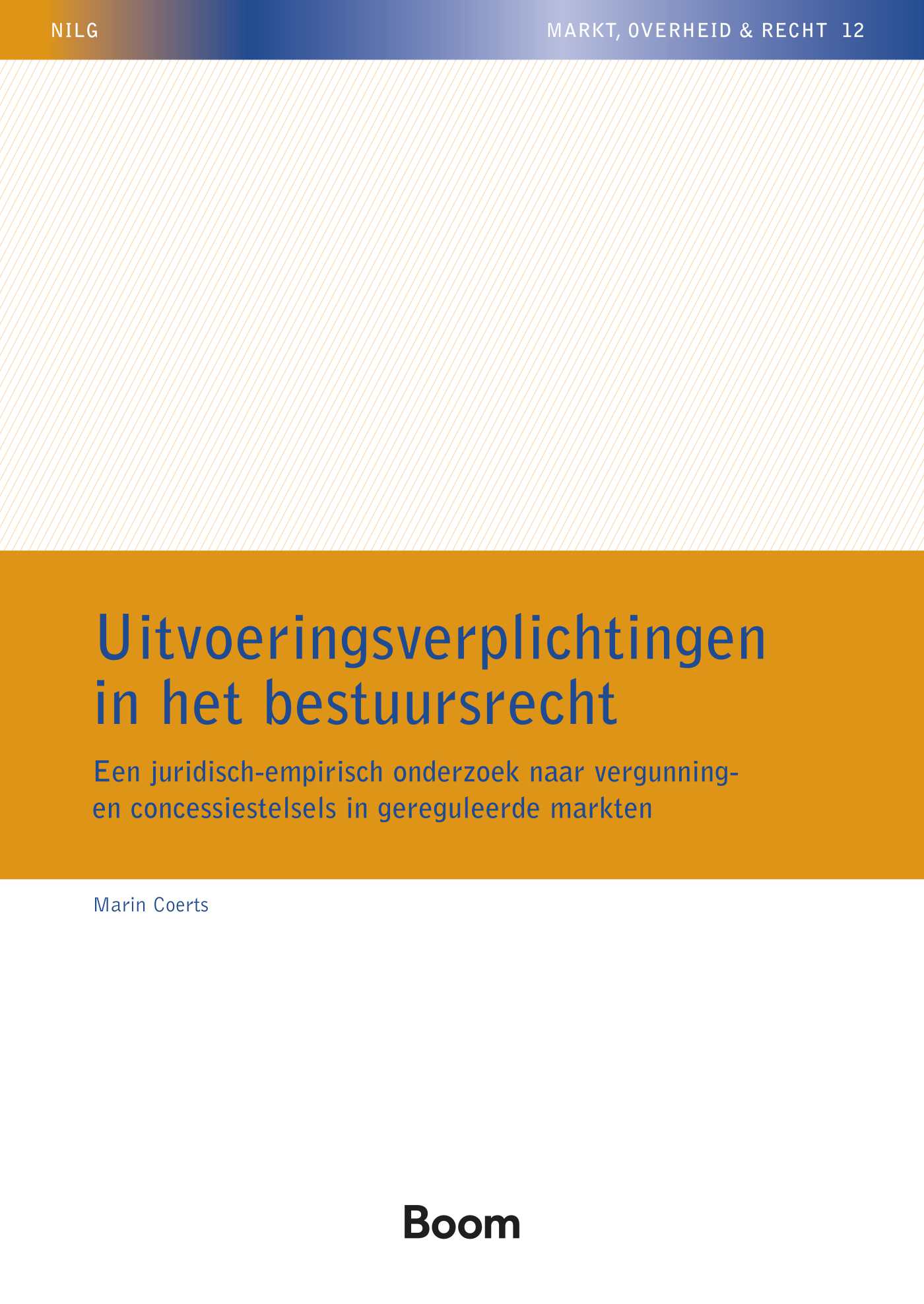 Omslag van Uitvoeringsverplichtingen in het bestuursrecht