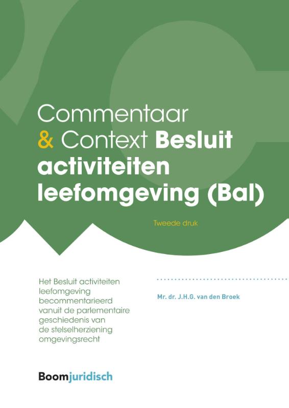 Omslag van Commentaar & Context Besluit activiteiten leefomgeving (Bal)