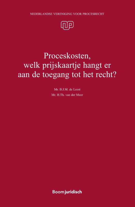 Omslag van Proceskosten, welk prijskaartje hangt er aan de toegang tot het recht?