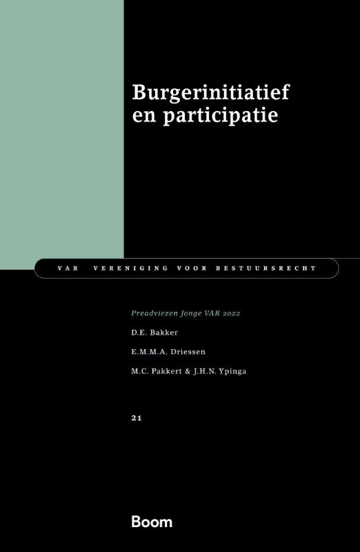 Omslag van Burgerinitiatief en participatie