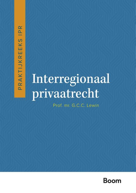 Omslag van Interregionaal privaatrecht