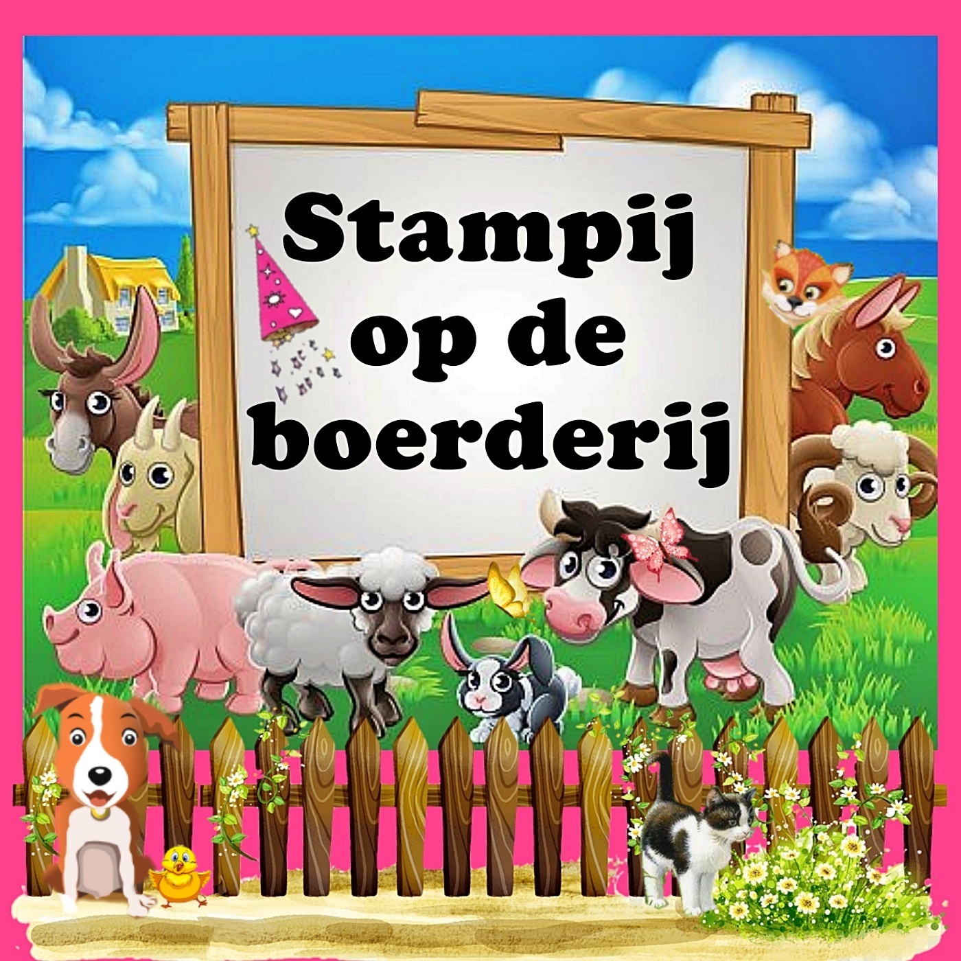 Omslag van Stampij op de boerderij