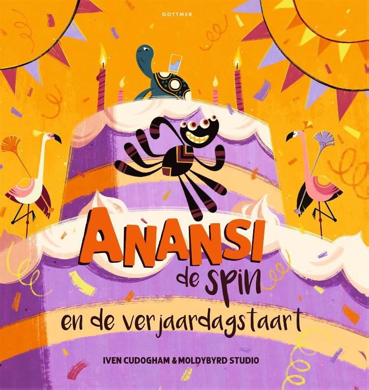 Omslag van Anansi en de verjaardagstaart
