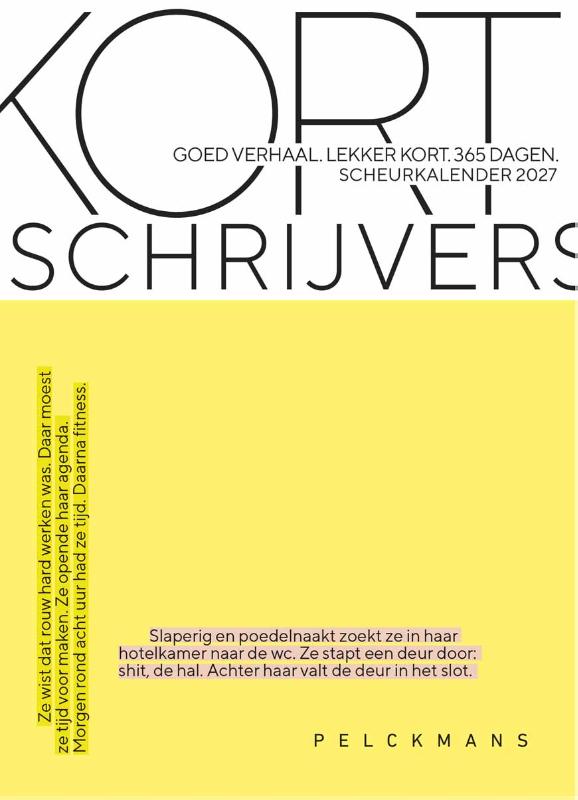 Omslag van Kortschrijvers Scheurkalender 2027