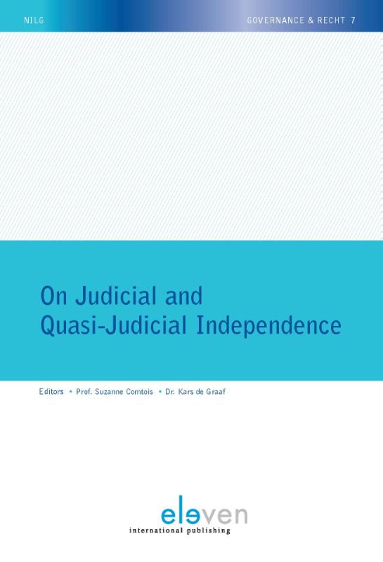 Omslag van On judicial and quasi-judicial independence